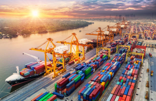 Shipping Containers at Port